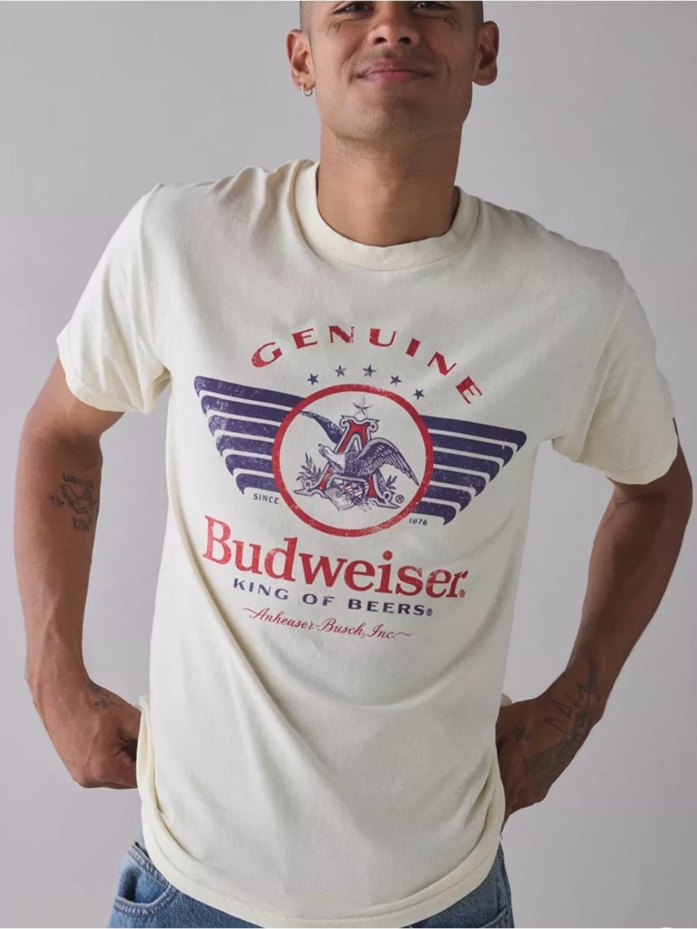 Budweiser Men's Graphic Logo T-Shirt